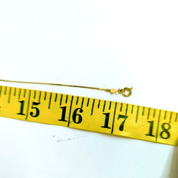 Vintage Donald Brue & Co DEC 14K Gold Electroplated Heart Necklace Red Gemstone - Picture 7 of 7